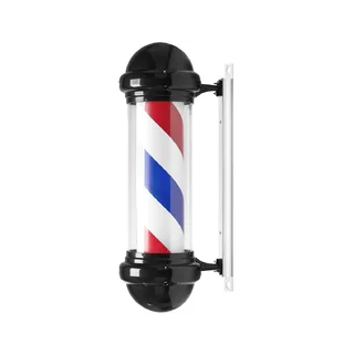 Lampa barbershopowa podświetlana BB-02 czarna, duża