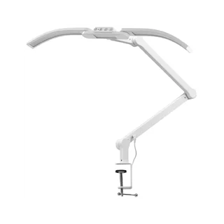 Lampa do manicure Glow L05 wygięta do ustawienia na blacie stołu, biała