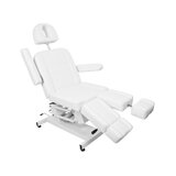 Fotel kosmetyczny do pedicure elektryczny Azzurro 706 1 silnik biały