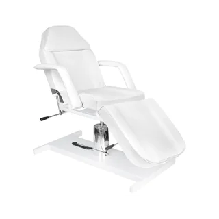 Fotel zabiegowy hydrauliczny 360 stopni - 210 biały
