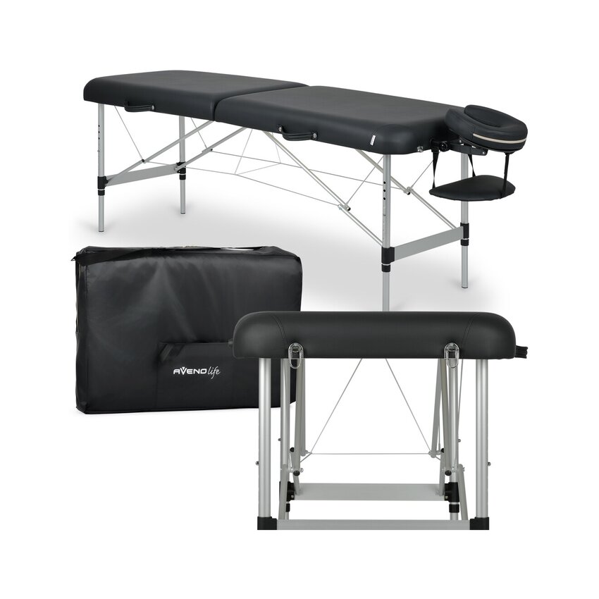 Przenośny stół do masażu, ekskluzywny Estetic Black Comfy Base K515