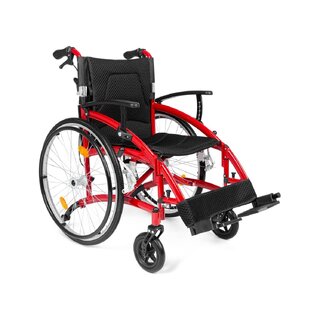 Lekki wózek inwalidzki z aluminiową ramą - Tylko 13,7 kg - Składany