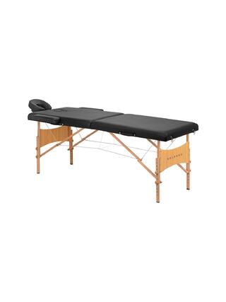 Stół do masażu Balance Lux składany drewniany 2-częściowy 190x70 czarny