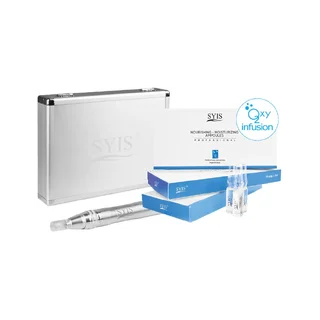 Zestaw z mikronakłuwaczem + 05 srebrny + kosmetyki Syis