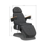 Fotel zabiegowy elektryczny SILLON Lux 273b 3 silniki szary