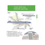 Fotel do zabiegów kosmetycznych elektryczny Elara PRO 4 - fioletowy