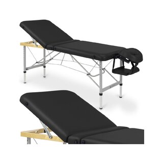 Stół do masażu aluminiowy Aero Plus 60cm K015 Czarny