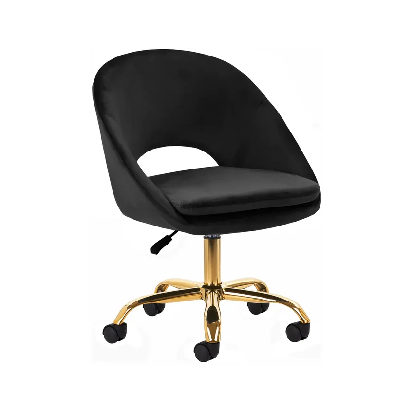 Fotel obrotowy Velvet QS-MF18G - czarny