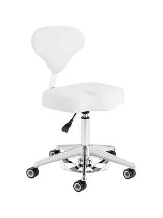 Ergonomiczny fotel roboczy - Azzurro 156f - śnieżnobiały