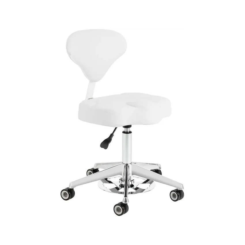 Ergonomiczny fotel roboczy - Azzurro 156f - śnieżnobiały
