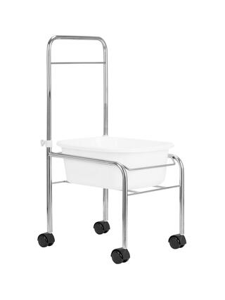 Wanienka do pedicure na kółkach chromowana