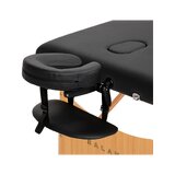 Stół do masażu składany Balance Wood 2-częściowy czarny