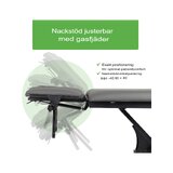 Stół do masażu Fortis 2 ERGO, sterowanie nożne elektryczne - szary