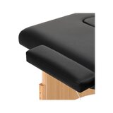 Stół do masażu składany Balance Wood 2-częściowy czarny