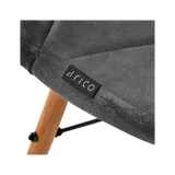 Fotel do makijażu 4Rico QS-186 Szary aksamit