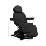 Fotel do tatuażu elektryczny SILLON CLASSIC 3 silniki czarny