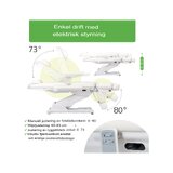 Fotel do zabiegów kosmetycznych, elektryczny Elara PRO 6P - biały