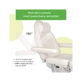 Fotel do zabiegów kosmetycznych, elektryczny Elara PRO 6P - biały