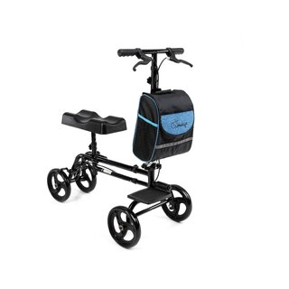 Rollator aluminiowy 4-kołowy z hamulcem podtrzymującym kolana