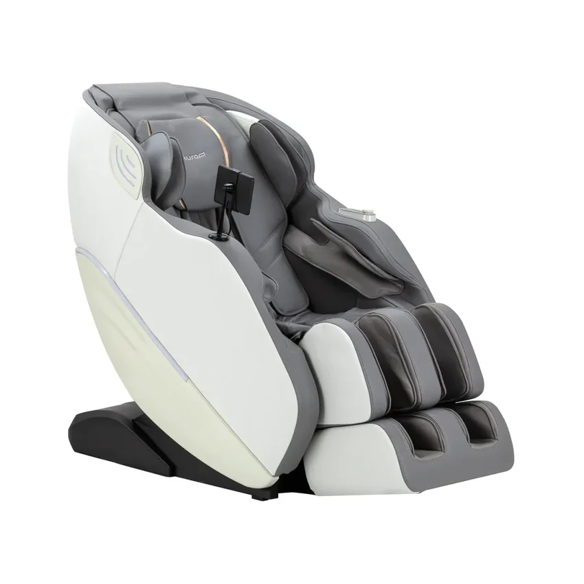 Fotel masujący 3D Sakura Maximus 809 biało-szary