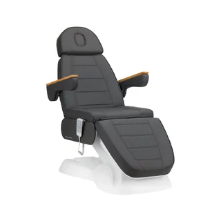 Fotel zabiegowy elektryczny – SILLON Lux 273b 3 silniki, szary/biały