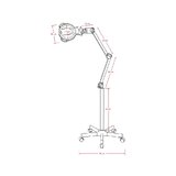 Lampa powiększająca - Zoom ze statywem podłogowym