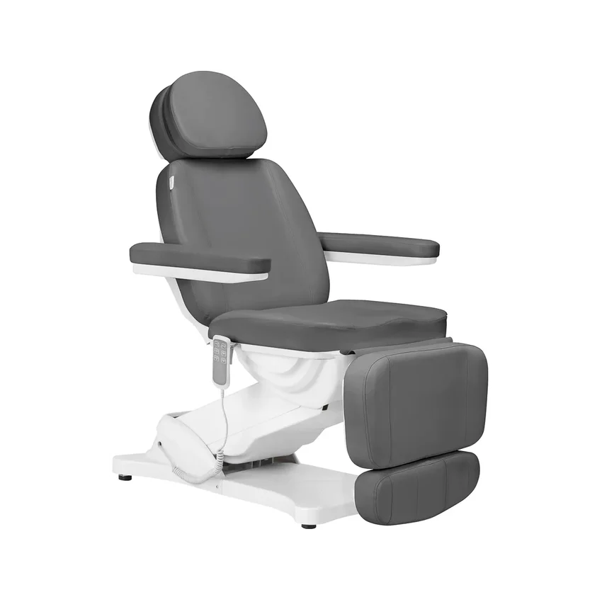 Elektryczny fotel kosmetyczny SILLON CLASSIC 3 silniki szary