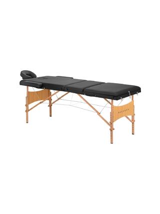 Stół do masażu Balance Lux składany drewniany 3-częściowy 190x70 czarny