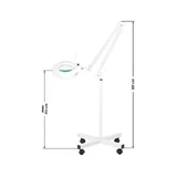 Lampa lupa LED S4 + stojak z kółkami