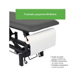 Stół do masażu Fortis 2 ERGO, sterowanie nożne elektryczne - szary