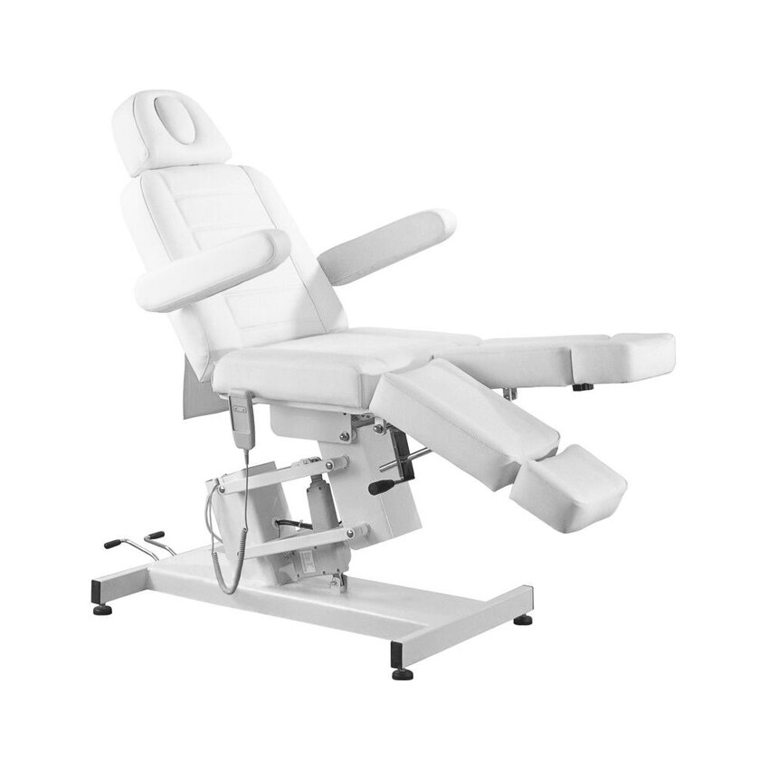 Fotel kosmetyczny do pedicure elektryczny Azzurro 706 1 silnik biały